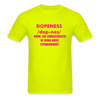 Dopeness T-shirt - safety green